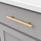 Heritage Designs Contemporary Bar Pull 5116 Inch 128mm Center to Center Brushed Brass Finish, 10PK R077745BBX10B - alternate 2